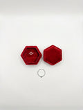Hexagon Velvet Ring Box – Multi-Color Jewelry Gift Box